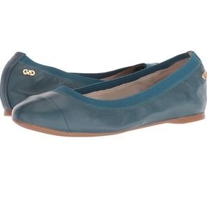 Cole Haan teal leather flats